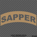 Sapper Tab Elite Skill SLC US Army Military Vinyl Decal