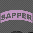Sapper Tab Elite Skill SLC US Army Military Vinyl Decal