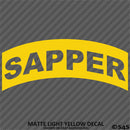 Sapper Tab Elite Skill SLC US Army Military Vinyl Decal