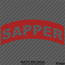 Sapper Tab Elite Skill SLC US Army Military Vinyl Decal