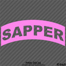 Sapper Tab Elite Skill SLC US Army Military Vinyl Decal