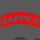 Sapper Tab Elite Skill SLC US Army Military Vinyl Decal