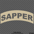 Sapper Tab Elite Skill SLC US Army Military Vinyl Decal