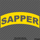 Sapper Tab Elite Skill SLC US Army Military Vinyl Decal