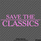 Save The Classics Car Show Vinyl Decal