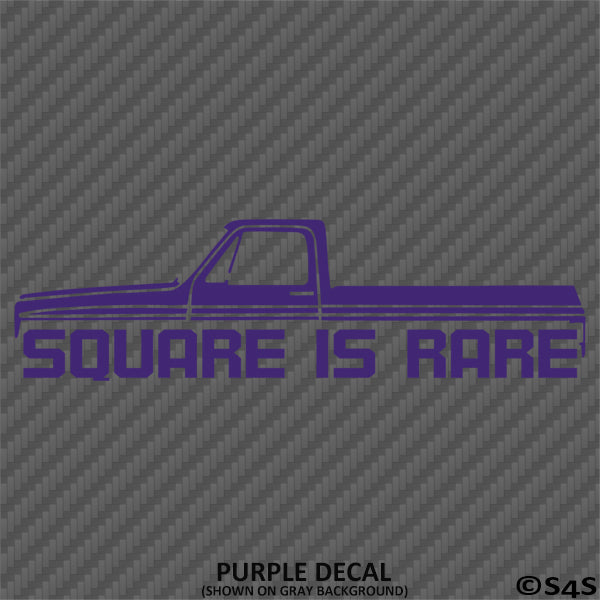 Chevy C10 Square Body: Square Is Rare Vinyl Decal