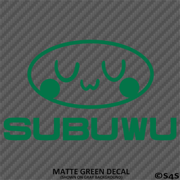 Subuwu Funny Anime JDM Style Vinyl Decal – S4S Designs