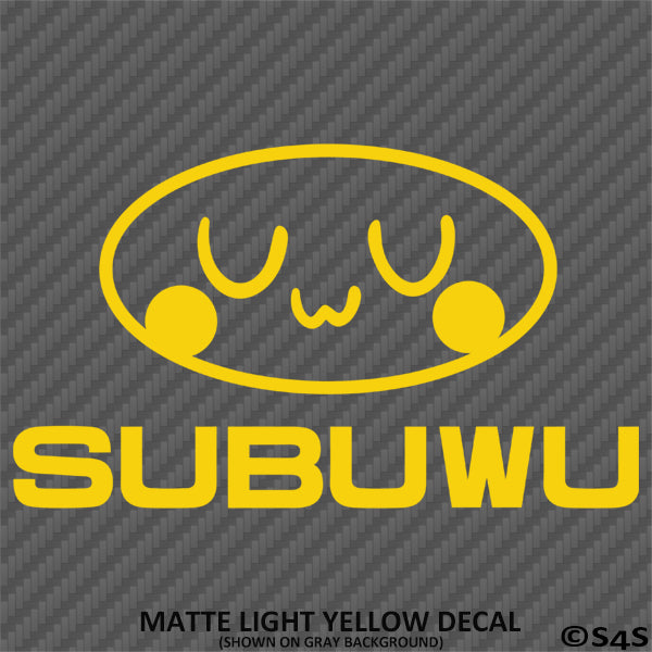 Subuwu Funny Anime JDM Style Vinyl Decal – S4S Designs