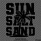 Sun Salt Sand Beach Palm Tree Vinyl Decal