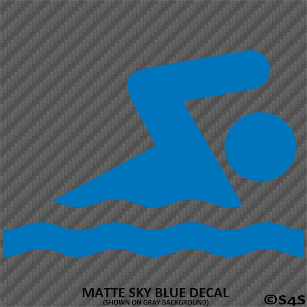 Swimmer Symbol Vinyl Decal