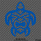 Tiki Sea Turtle Silhouette Vinyl Decal