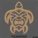 Tiki Sea Turtle Silhouette Vinyl Decal