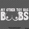 My Other Toy Has Boobs Funny Adult Vinyl Decal