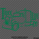 Truck Life Tractor Trailer Trucker Vinyl Decal Style 2