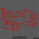 Truck Life Tractor Trailer Trucker Vinyl Decal Style 2