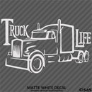 Truck Life Tractor Trailer Trucker Vinyl Decal Style 2