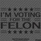 Trump: I'm Voting For The Felon Funny Political Humor Vinyl Decal