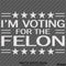 Trump: I'm Voting For The Felon Funny Political Humor Vinyl Decal