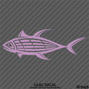 Tuna Fish Silhouette Fishing Vinyl Decal
