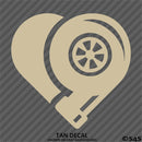 Turbo Heart JDM Style Automotive Vinyl Decal
