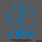 Turkey Hunter Hunting Target Silhouette Vinyl Decal