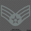 US Air Force E4 Senior Airman USAF Military Vinyl Decal