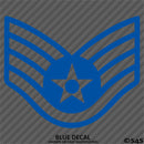 US Air Force E5 Staff Sergeant USAF Military Vinyl Decal