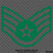 US Air Force E5 Staff Sergeant USAF Military Vinyl Decal