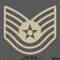 US Air Force E6 Tech Sergeant USAF Military Vinyl Decal