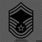 US Air Force E8 Senior Master Sergeant USAF Military Vinyl Decal
