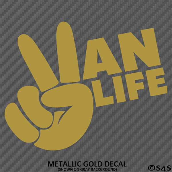 Vanlife Peace Classic Vanning Vinyl Decal