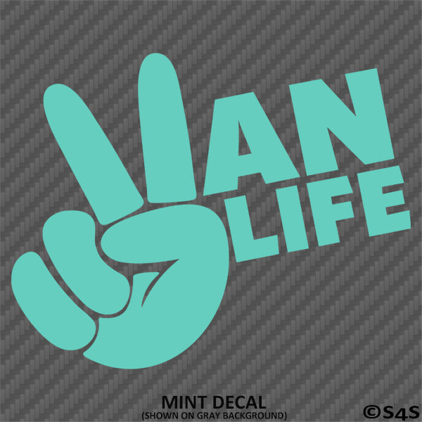 Vanlife Peace Classic Vanning Vinyl Decal
