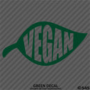 Vegan Leaf Vinyl Decal