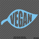 Vegan Leaf Vinyl Decal