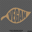Vegan Leaf Vinyl Decal
