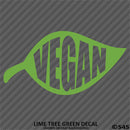 Vegan Leaf Vinyl Decal