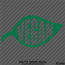 Vegan Leaf Vinyl Decal