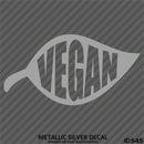 Vegan Leaf Vinyl Decal