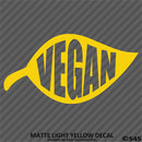 Vegan Leaf Vinyl Decal