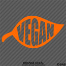 Vegan Leaf Vinyl Decal