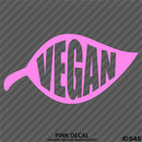 Vegan Leaf Vinyl Decal
