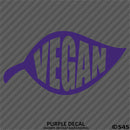Vegan Leaf Vinyl Decal