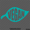 Vegan Leaf Vinyl Decal