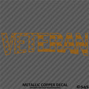 Veteran Flag Military Vinyl Decal