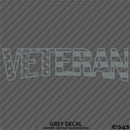 Veteran Flag Military Vinyl Decal