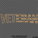 Veteran Flag Military Vinyl Decal