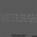 Veteran Flag Military Vinyl Decal