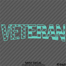 Veteran Flag Military Vinyl Decal