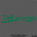 VW Volkswaggin JDM Style Decal