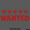 Wanted JDM GTA Style Automotive Vinyl Decal Style 1